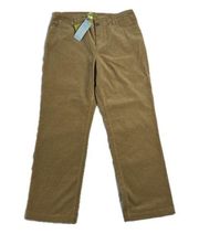 NWT Corduroy Low Rise Boutique Sz 4 Wide Leg 90s y2k Boho Chic Khaki Pants