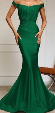 Dark Green Mermaid Prom Dress 