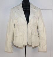 bebe ladies leather jacket size M