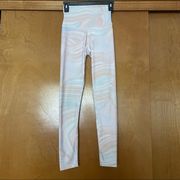 DYI Watercolor Light Pink Leggings Size Medium