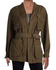 Moss Green Utility Cargo Jacket