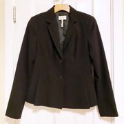 | Classic Black Long Sleeve Two-Button Blazer size 2