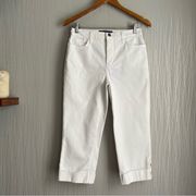 NYDJ White Cropped Jeans Size 4