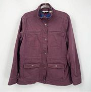 L.L. Bean Classic Utility Jacket Flannel Lined Size Large