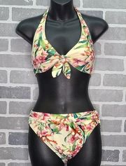 Carmen Marc Valvo Garden Party Floral Swimsuit Size Small