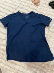 Med Couture Blue Scrub Top