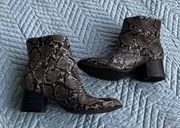 old navy snake skin ankle booties size 7