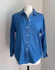 SUSAN BRISTOL Denim Shirt Womens Size Medium