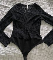 Black Laced Bodysuit 