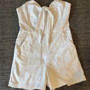 White Shorts Romper