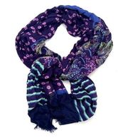 Vera Bradley Paisley Print Fringe Scarf 27X70