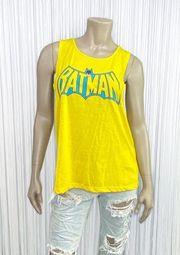 Classic Batman Logo Yellow Tank Top XL