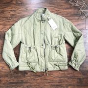 Joie • Quilted Barn Jacket army green olive cotton boxy utility streetwear