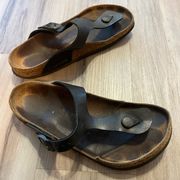 Birkenstock 38/7 Black Sandals