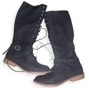 Mossimo Supply Co. Lace Up Moto Boots