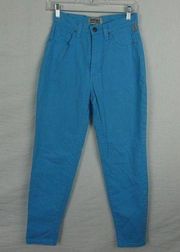 Versace Jeans Couture Blue Mom High Waisted Tapered Leg Rise Vintage