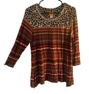 Pre Owned Women’s Ruby Rd Blouse Sz Med Boho Hippie Vibe