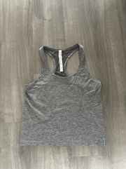 grey tank top