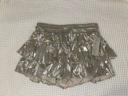 Silver Mini Skirt