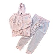 Juicy Couture light pink velour tracksuit size L