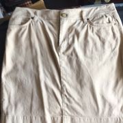 Jones New York khaki beige mini skirt size 10 pet