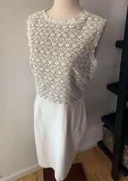 Ivanka Trump white lacy dress size 10