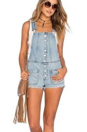 TULAROSA RACHEL DENIM OVERALL SHORTS