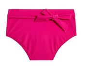 J. Crew Fuchsia High Waisted Belted Tie Front Swim Bikini Bottom Medium NEW