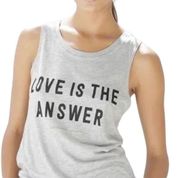 Spiritual Gangster “Love is the Answer” Supima cotton modal blend  gray tank top