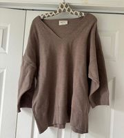 Artizia  Souvenir V Neck Brown Sweater