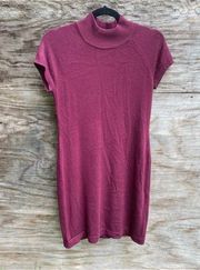 APT. 9 Wine Colored Turtleneck Sweater Dress Size S