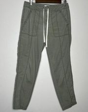 Lou & Grey Sage Green 100% Cotton Casual Cargo Utility Style Pants Size 6