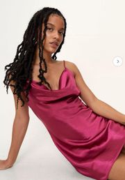 Petite Fuscia Mini Dress