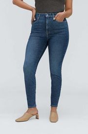 Everlane The Curvy High Rise Skinny Jean - Size 26 - Medium Wash Cropped Jeans