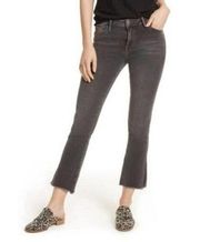 Free People Ankle Grazer Cropped Raw Hem Bootcut Jeans Size 26