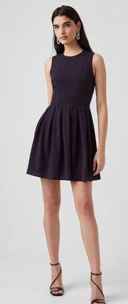 New. French Connection navy fit & flare dress. Runs big. Retails $129