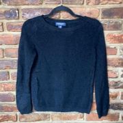 Lands' End Black 100% Cashmere Pullover Sweater Women's Size Small