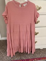 Pink Ruffle Dress