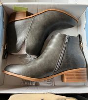 New Gray Booties Size 9