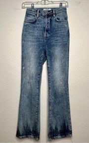 Free People Boot Cut Distressed Jeans Size 25