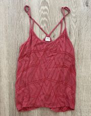 O’Neill Rust Embroidered Strappy Tank Top