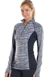 Women’s  Quarter-Zip Mockneck Fleece Lined Workout Jacket