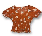 Paper Crane Women’s Floral Crop Top Size Extra Small