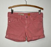 Pilcro and the letter press peach stet shorts size 29