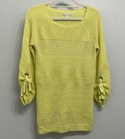 Neon yellow swim coverup size small New York and company