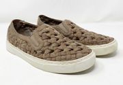 1.STATE Delphin Braided Slip on Sneakers Taupe in Size 7.5