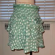 Skylar + Madison boho pattern ruffle skirt NWOT M