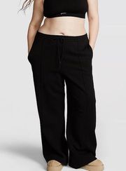 New PREMIUM FLEECE WIDE-LEG PANTS