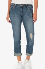 Catherine Medium Wash Distressed Boyfriend Jeans