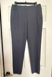 Magaschoni collection grey pants with bottom zipper